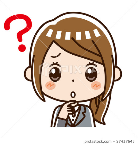 Business woman facial expression question Business woman facial expression question 57437645