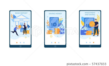 Set Advertising Banner Bank Deposit Lettering. Set Advertising Banner Bank Deposit Lettering. 57437833