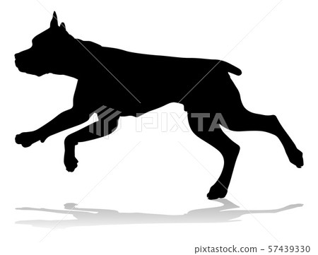Dog Silhouette Pet Animal 57439330