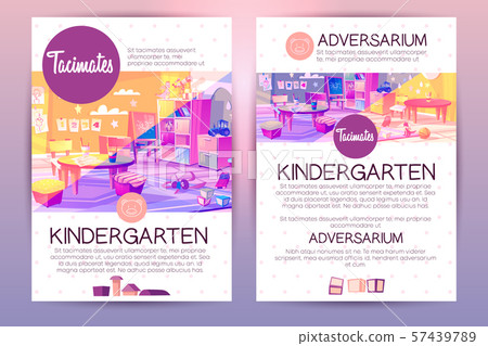 brochures with cartoon kindergarten for children brochures with cartoon kindergarten for children 57439789