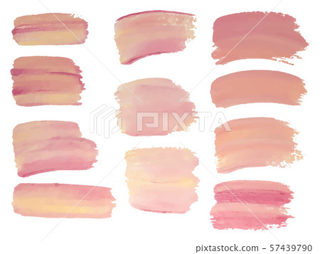 Set of vaniila color paint, oil painting, grunge, brush strokes Set of vaniila color paint, oil painting, grunge, brush strokes 57439790