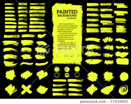 Painted grunge stripes set. 57439903
