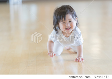 幼兒 爬行 女生 57441318
