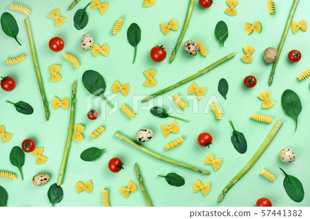 food flat lay 57441382