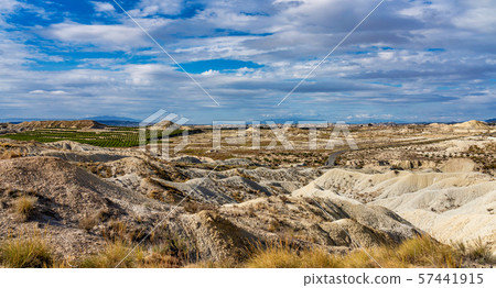 The Badlands of Abanilla and Mahoya near Murcia in Spain The Badlands of Abanilla and Mahoya near Murcia in Spain 57441915