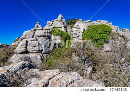 El Torcal de Antequera, Andalusia, Spain, near Antequera, province Malaga. El Torcal de Antequera, Andalusia, Spain, near Antequera, province Malaga. 57442108