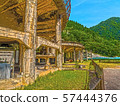 Kaminohata採礦場所的遺骸的例證例證 57444376