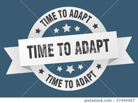 time to adapt ribbon. time to adapt round white 57444987