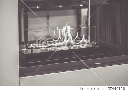 Biofireplace burn on ethanol gas. Contemporary mount biofuel 57446128