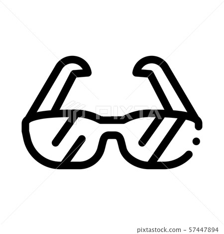 Sport Spectacles Alpinism Equipment Vector Icon Sport Spectacles Alpinism Equipment Vector Icon 57447894