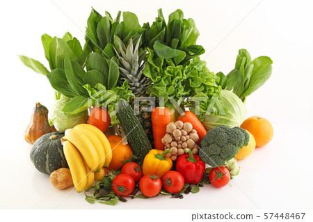 新鮮蔬菜和水果 57448467