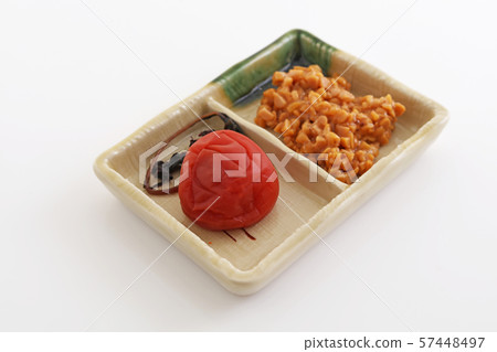 Delicious natto and pickled plum 57448497