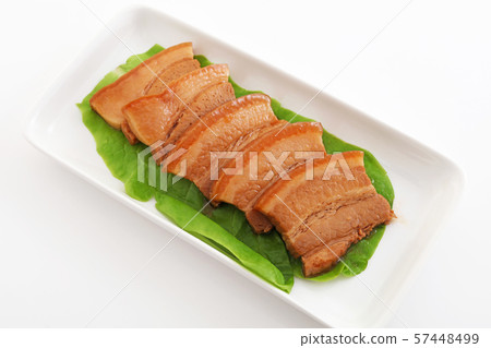 Three sheets of traditional Okinawan cuisine 57448499