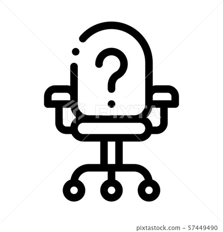 Office Chair And Question Mark Job Hunting Vector Office Chair And Question Mark Job Hunting Vector 57449490