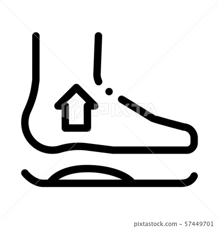 Medical Orthopedic Foot Equipment Vector Icon Medical Orthopedic Foot Equipment Vector Icon 57449701
