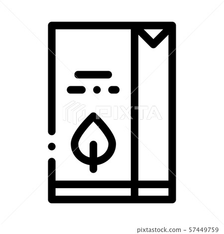 Flour Milk Juice Package Packaging Vector Icon Flour Milk Juice Package Packaging Vector Icon 57449759