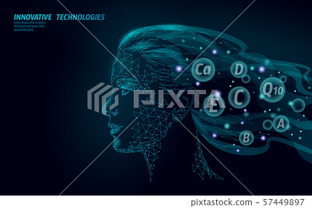 Hair vitamin natural supplement. Women beauty care salon procedure cosmetics. Shampoo organic 57449897