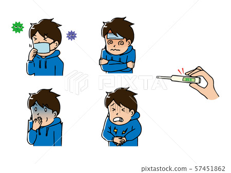 Poor health set - Stock Illustration [57451862] - PIXTA