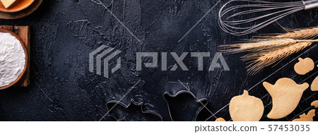 Making Mochi Dried Food Score Manseibushi Ingredients Making cookie recipe Halloween cookie making 57453035