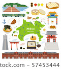 Kanagawa Prefecture special product sightseeing illustration set 57453444