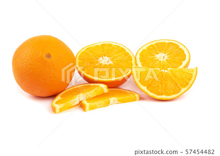 Orange fruit on white Orange fruit on white 57454482