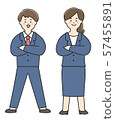 Men and women in suit 57455891