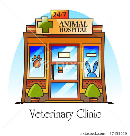 Veterinary Clinic Or Vet Hospital Animal Or Pet Stock Illustration 57455929 Pixta