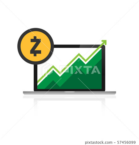 Zcash (ZEC) crypto currency icon for apps and Zcash (ZEC) crypto currency icon for apps and 57456099