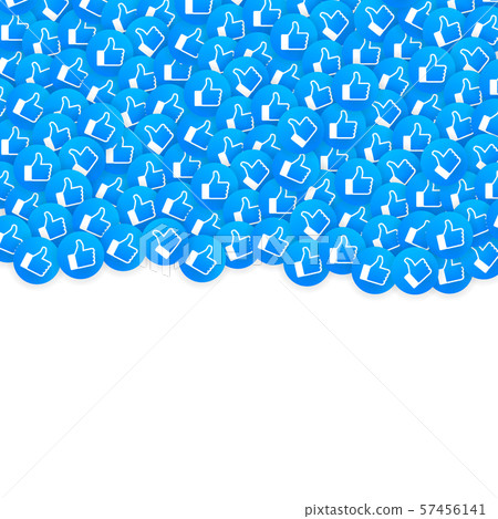 Like and heart icons for live stream video chat 57456141