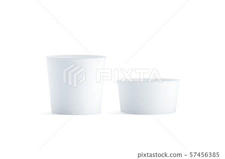 Download Blank White Big And Small Food Bucket Mockup Stock Illustration 57456385 Pixta PSD Mockup Templates