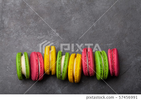 Cake macaron or macaroon sweets Cake macaron or macaroon sweets 57456991