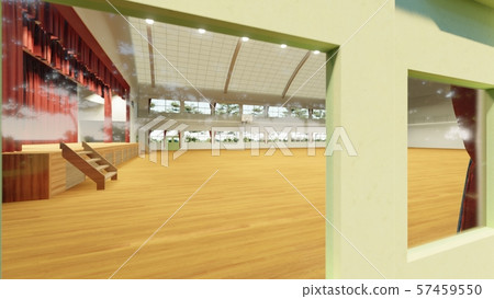 Gymnasium School Illustration 4-43 Gymnasium School Illustration 4-43 57459550