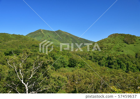 在Goshiki Onsenkyo的Kutchan線上拍攝Niseko Annupuri的照片 57459637