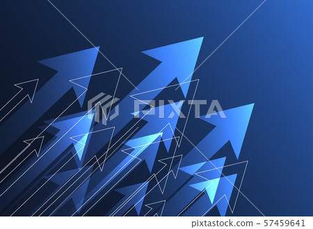 Financial growth arrows. Vector illustration 57459641