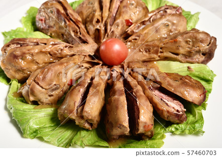 Duck head with with soy sauce Duck head with with soy sauce 57460703