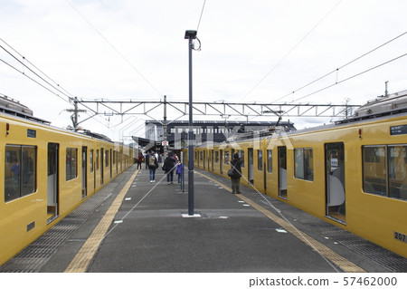 Series 2000 trains at Seibu Chichibu Station Series 2000 trains at Seibu Chichibu Station 57462000