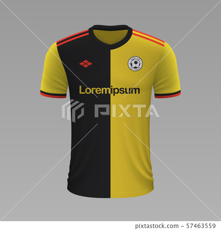 Realistic soccer shirt. Vector illustration Realistic soccer shirt. Vector illustration 57463559
