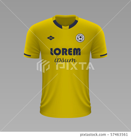 Realistic soccer shirt. Vector illustration 57463561