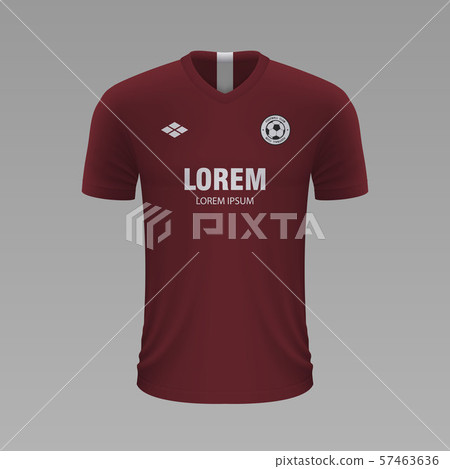 Realistic soccer shirt. Vector illustration Realistic soccer shirt. Vector illustration 57463636
