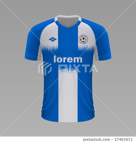 Realistic soccer shirt. Vector illustration Realistic soccer shirt. Vector illustration 57463651