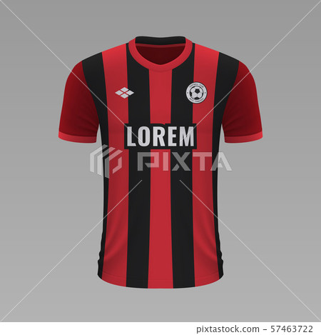 Realistic soccer shirt. Vector illustration 57463722