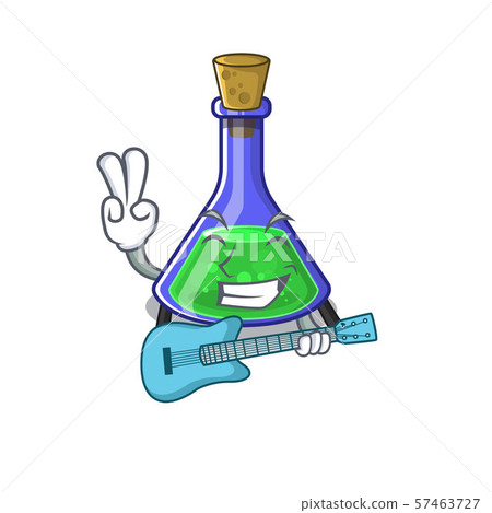 With guitar magic potion cartoon shaped in character With guitar magic potion cartoon shaped in character 57463727
