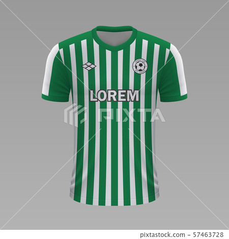 Realistic soccer shirt. Vector illustration 57463728