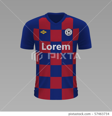 Realistic soccer shirt. Vector illustration 57463734