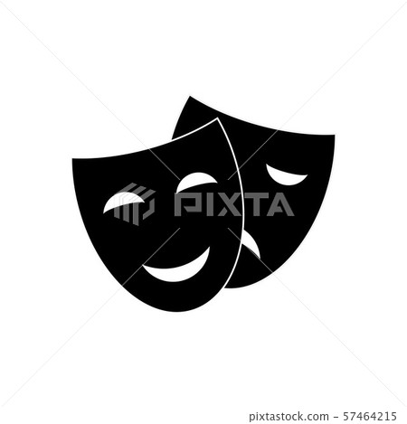 theater mask vector icon 57464215