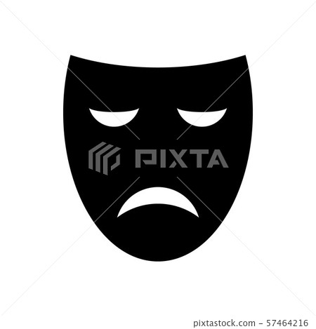 theater mask vector icon 57464216