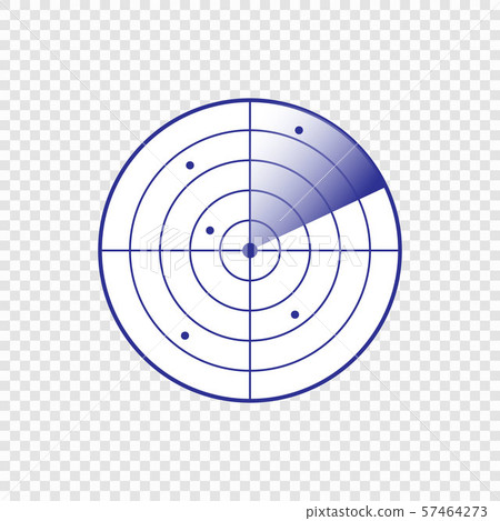 Radar screen icon. 57464273