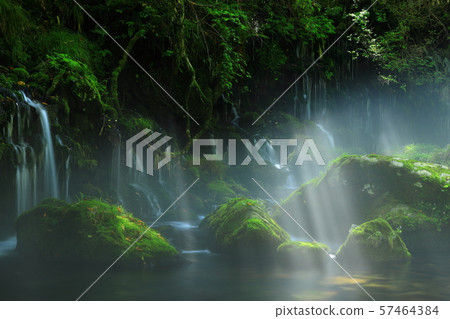 Summer former waterfall underwater water 57464384