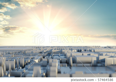 Abstract futuristic surface of a spaceship with dramatic sunrise Abstract futuristic surface of a spaceship with dramatic sunrise 57464586