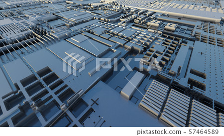 Abstract futuristic surface of a spaceship with sky lighting Abstract futuristic surface of a spaceship with sky lighting 57464589